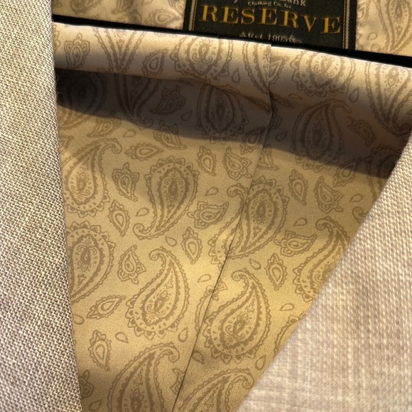 Jos. A. Bank Reserved Linen Cotton Blend Light Tan Men's Vest - Picture 8 of 8